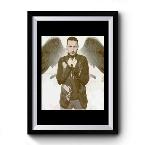 Chester Bennington Angel Linkin Park Vintage Art Simple Premium Poster