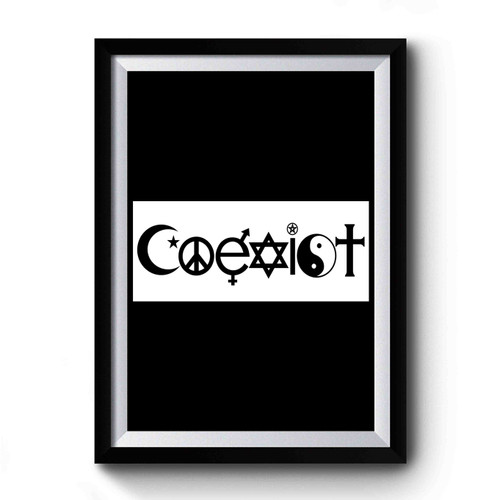 Coexist Crop Art Vintage Premium Poster
