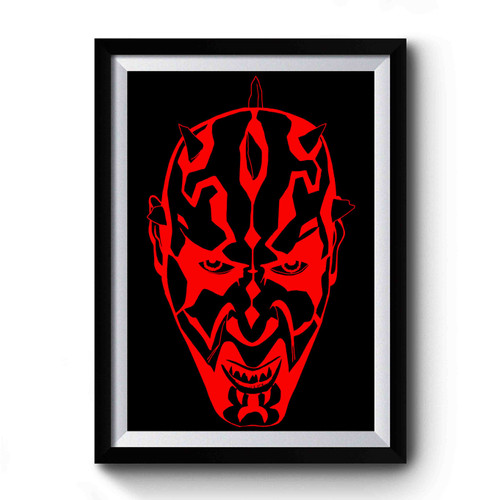 Darth Maul Sith Lord Star Wars Vintage Art Simple Premium Poster