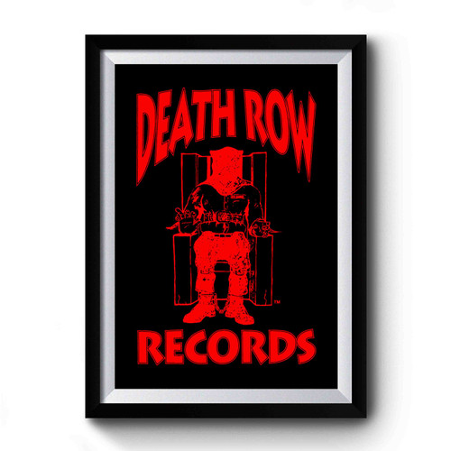 Death Row Records Red Logo Retro Premium Poster