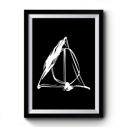 Deathly Hallows Symbol Harry Potter Art Premium Poster
