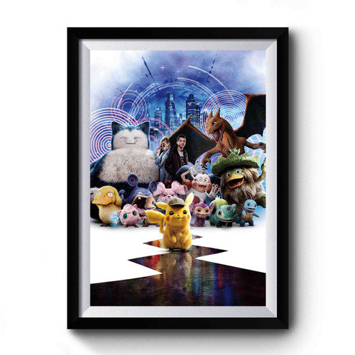 Detective Pikachu Art Simple Funny Premium Poster