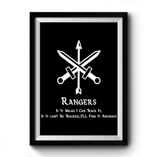 Dnd Inspired Rangers Art Simple Premium Poster