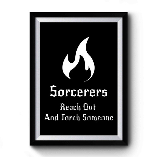 Dnd Inspired Sorcerer Art Vintage Simple Premium Poster