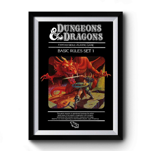 Dungeons And Dragons Design Funny Premium Poster
