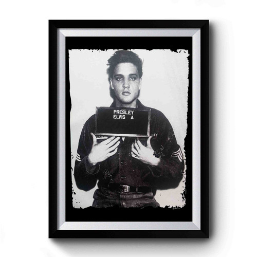 Elvis Presley Mugshot Retro Vintage Premium Poster