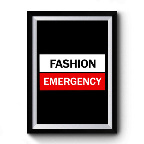 Fashion Emergency Vintage Art Simple Premium Poster