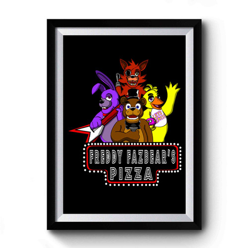 Five Nights At Freddy's Art Retro Premium Poster