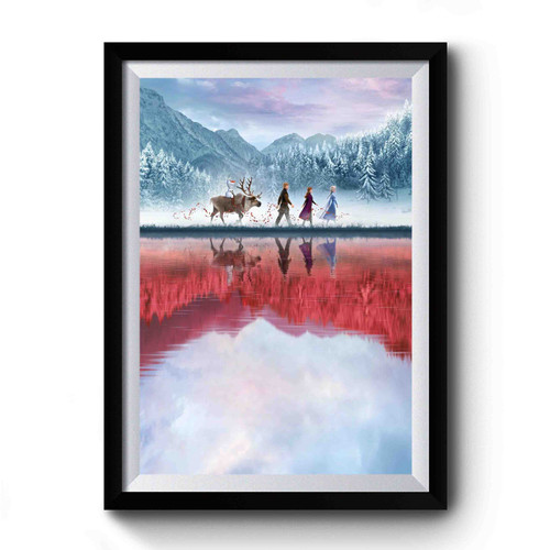 Frozen 2 Movie Vintage Art Simple Premium Poster