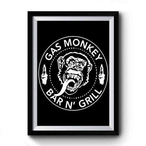 Gas Monkey Garage Bar And Grill Art Simple Funny Premium Poster