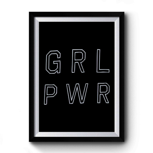 Girl Power Grl Pwr Art Vintage Premium Poster