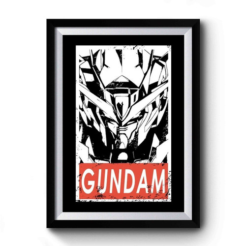 Gundam Anime Robot Japan Simple Art Premium Poster