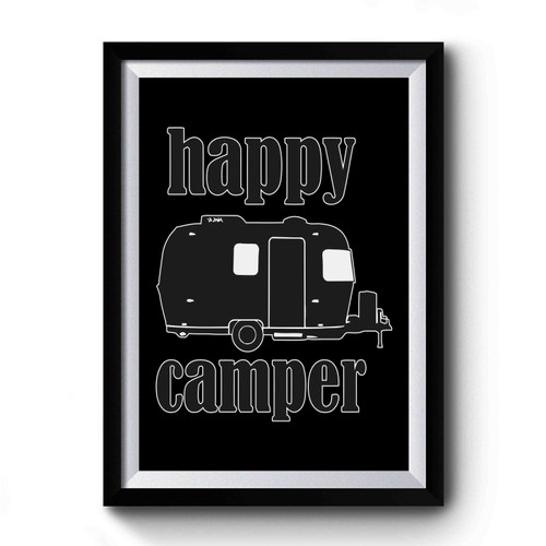 Happy Camper Vintage Retro Premium Poster