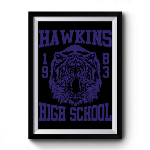 Hawkins Middle School Art Funny Premium Poster