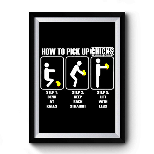 How To Pick Up Chicks Art Simple Premium Poster