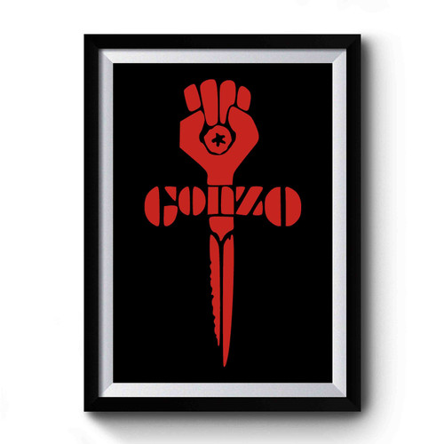 Hunter S Thompson Gonzo Art Simple Premium Poster