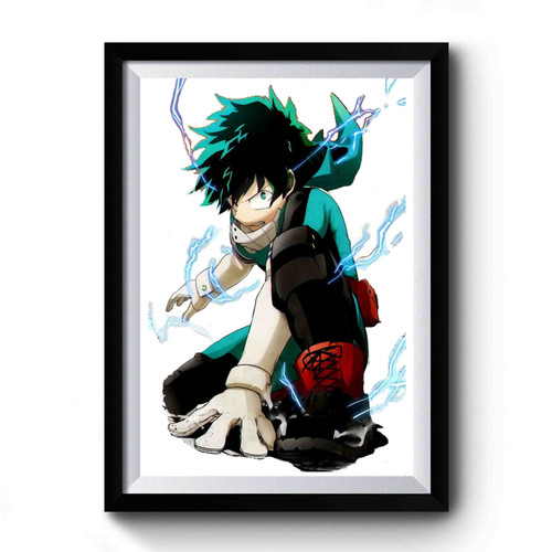 Izuku Midoriya Retro Vintage Premium Poster