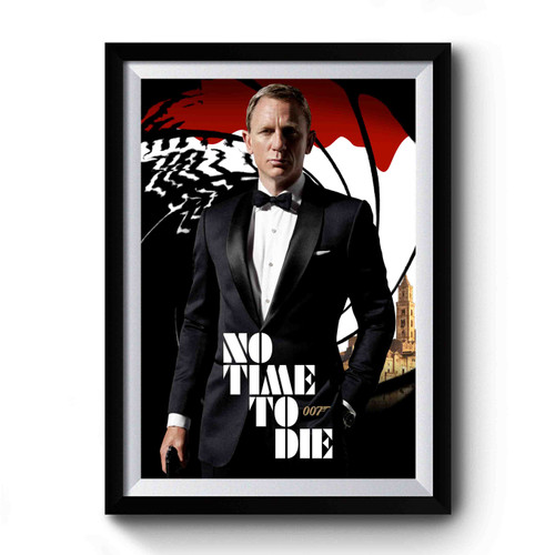 James Bond No Time To Die Vintage Retro Premium Poster