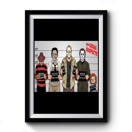 Jason Freddy Chucky Scream Jigsaw Vintage Premium Poster