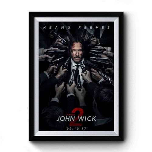 John Wick Chapter 2 Retro Vintage Premium Poster