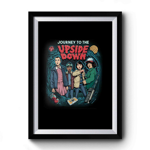 Journey To The Upside Down Stranger Things Vintage Art Premium Poster