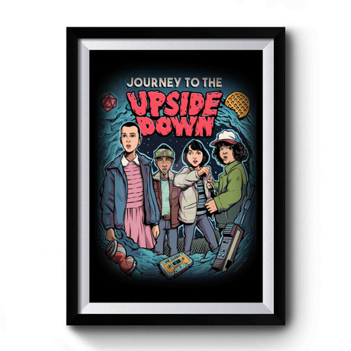 Journey To The Upside Down Stranger Things Retro Premium Poster