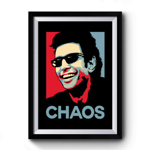 Jurassic Park Ian Malcolm Chaos Theory Jeff Goldblum Jurassic World Art Retro Premium Poster