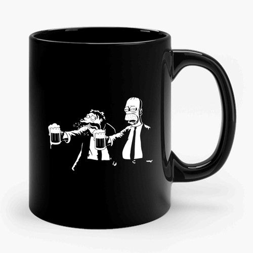 Pulp Simpson Pulp Fiction The Simpsons Ceramic Mug