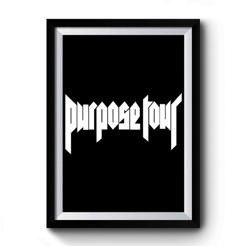 Justin Bieber Purpose Tour Art Retro Premium Poster