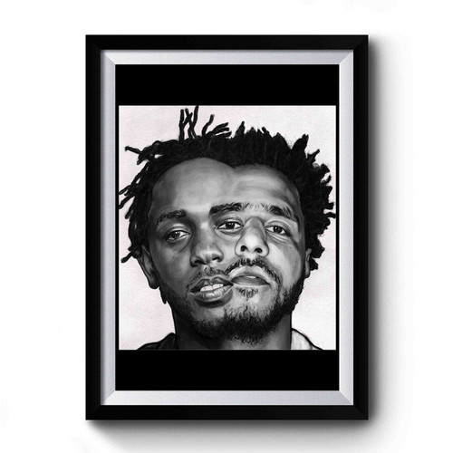 Kendrik Lamar J Cole Art Vintage Simple Premium Poster
