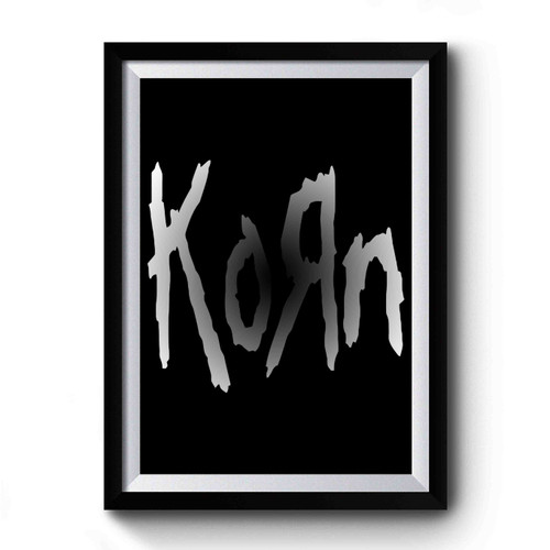 Korn Metal Rock Music Logo Art Vintage Simple Premium Poster