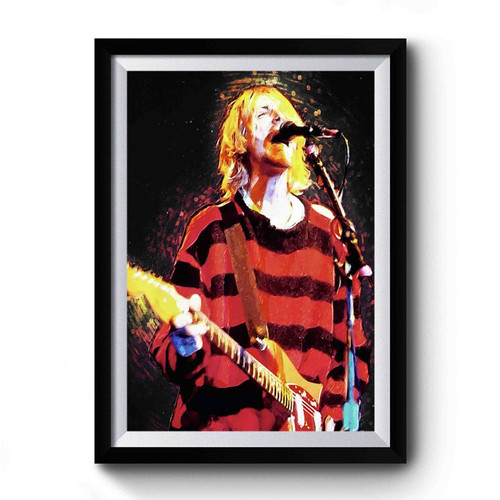 Kurt Cobain Art Vintage Premium Poster