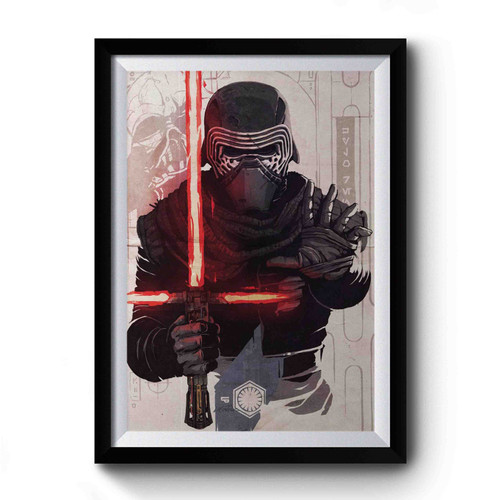 Kylo Ren Star Wars Art Simple Funny Premium Poster