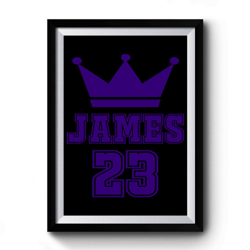 Lebron James 23 Los Angeles Lakers Art Simple Premium Poster