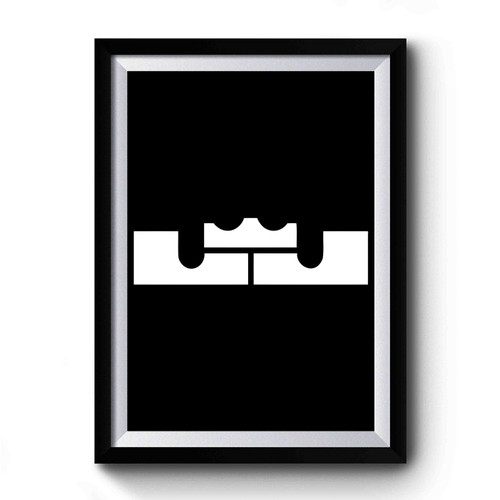 Lebron James Crown Logo Art Vintage Simple Premium Poster