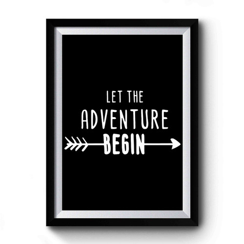 Let The Adventure Begin Art Retro Premium Poster