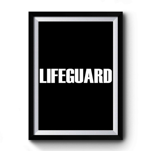 Lifeguard Art Retro Premium Poster