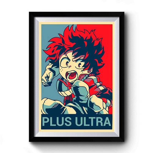 Midoriya Plus Ultra Vintage Retro Premium Poster
