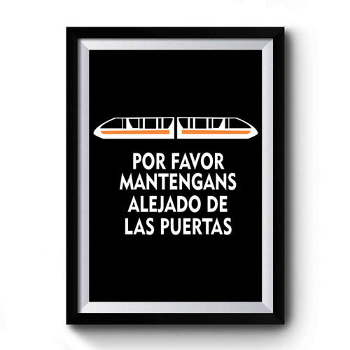 Monorail In Spanish Family Vacation Disney World Disneyland Retro Premium Poster