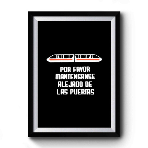 Monorail In Spanish Family Vacation Disney World Disneyland Art Retro Premium Poster