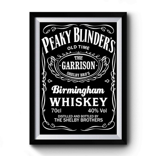 Peaky Blinders Whiskey Art Vintage Simple Premium Poster