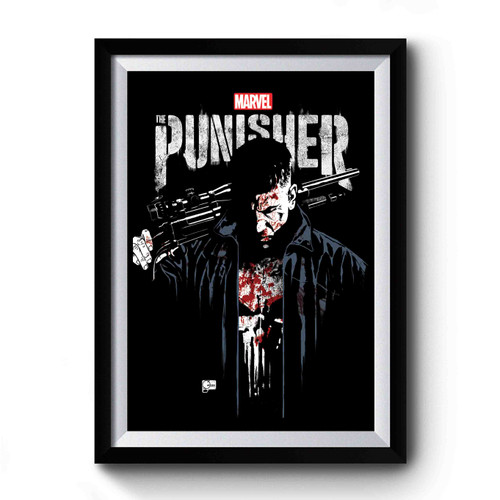 Punisher Simple Art Premium Poster