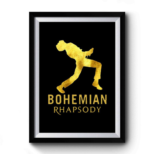 Queen Bohemian Rhapsody Art Retro Premium Poster