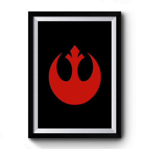 Rogue One Star Wars Rebel Alliance Logo Design Funny Premium Poster