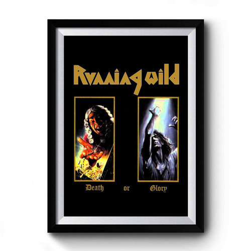 Running Wild Battle of Waterloo Death or Glory Vintage Retro Premium Poster