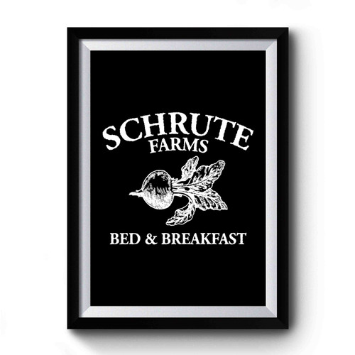 Schrute Farms Bed And Breakfast Vintage Retro Premium Poster