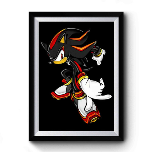 Shadow The Hedgehog Art Vintage Simple Premium Poster