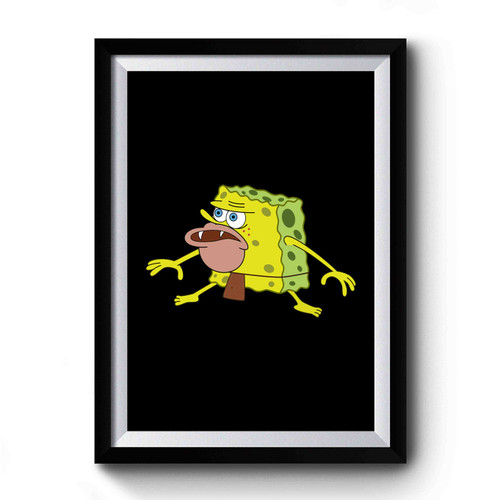 Spongegar Primitive Sponge Caveman Spongebob Art Simple Premium Poster