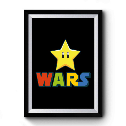 Star Mario Wars Vintage Art Premium Poster