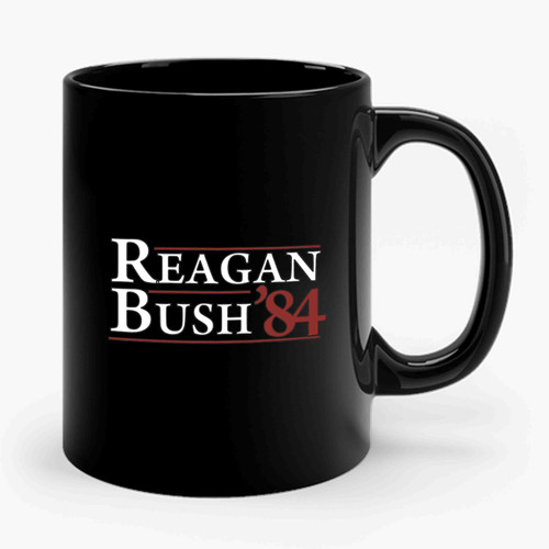 Ronald Reagan And George Bush 84 Ceramic Mug